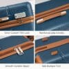 Cosbarn Set of 5 Trolley Suitcases 22 x 14 x 9 inches
