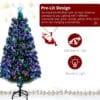 6ft Fibre Optic Christmas Tree Indoor Xmas Decoration, Green