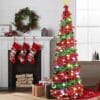 5 Ft Pop Up Christmas Tree with 16.5 Ft String Lights