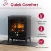 Dimplex Tango Optiflame 2KW Freestanding Electric Stove Fire, Coal Fuel bed