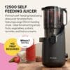 Fridja f2500 Self-Feeding Juicer, 135mm Chute, Whole Fruit, 250W Cold Press