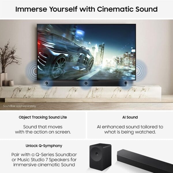 Samsung Smart TV 43-Inch U7020H Crystal UHD 4K TV, HDR10+, Motion Xcelerator, Dynamic Sound Pack, Gaming Hub, Knox Security, Vision AI Companion [2026]