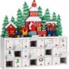 Spielwerk® Wooden Advent Calendar, Chocolates Gift Box, Christmas Landscape