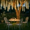Fairy Lights Mains Powered 24 Tube Meteor Shower Christmas Lights, Warm [Energy Class F]