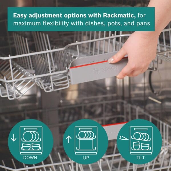 Bosch Series 4 SPV4EMX17G Fully Integrated Slimline Dishwasher, 45cm [Energy Class B]10.4