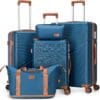 Cosbarn Set of 5 Trolley Suitcases 22 x 14 x 9 inches