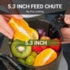 81s4Z0epWWL._AC_SL1500_ AMZCHEF Cold Press Juicer, Slow Masticating Juicer, 145mm Wide Chute