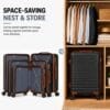 81sydT2WcrL._AC_SL1500_ CONCEPTEN Luggage Sets 5 Piece