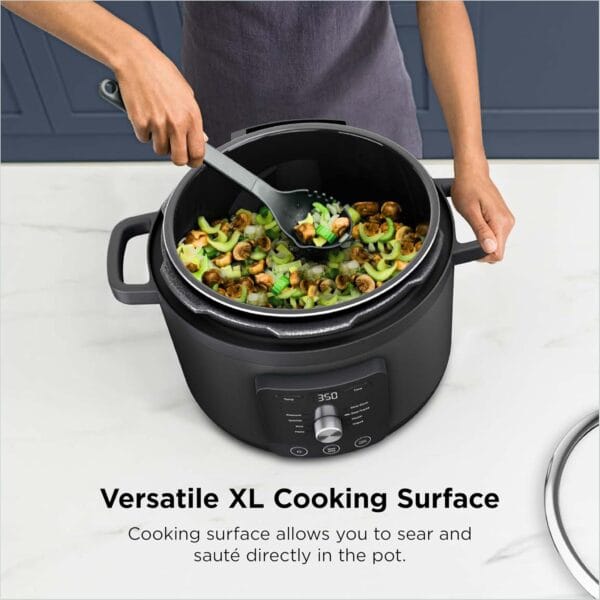 Ninja HyperHeat 9-in-1 Pressure Cooker, Slow Cooker, 6L, Black PC201UK