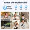 Sportneer Balance Board Wobble Skateboard- 7 Modes With Adjustable Stoppers