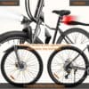 Finbike 26in Electric Bikes for Adults, 100KM Range, APP and USB Charging
