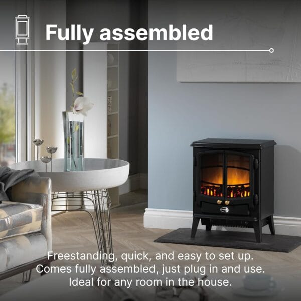 Dimplex Tango Optiflame 2KW Freestanding Electric Stove Fire, Coal Fuel bed