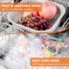 Karlxtom Table Top Dishwasher 6 Programs Mini Dishwasher with Touch Control