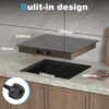 Hobsir Induction Hob, Built-in Plug in Electric Hob 4 Burners 60cm