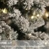 81wgtjVWYVL._AC_SL1500_ Asinse 7ft Pre-Lit Snow Flocked Christmas Tree with 450 Chasing Warm LED Lights