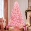 81wkyMmERHL._AC_SL1500_ Pink Rotating Christmas Tree Prelit 7ft