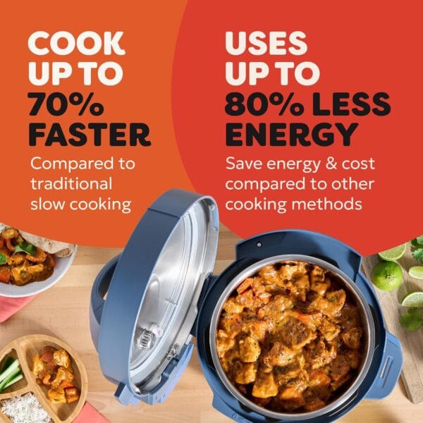 Instant Pot 3.8L Multicooker 7-in-1 Pressure & Slow Cooker, Daydream Blue