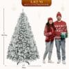 81z6jjbhVjL._AC_SL1500_ YITAHOME Christmas Tree 6ft, Full Snow Flocked Artificial Tree with Foldable Metal Stand & Metal Frame