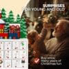 Spielwerk® Wooden Advent Calendar, Chocolates Gift Box, Christmas Landscape