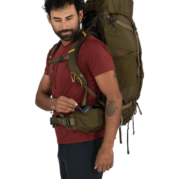 Osprey Kestrel Men's Backpacking Pack, 58L Large/X-Large, Moss Green