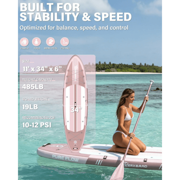 TIGERXBANG Inflatable Stand Up Paddle Board