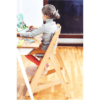 Moby-System Wooden High Chair, Adjustable Seat & Footrest, Natural Wood