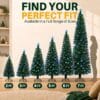 New Christmas Tree X-Mas Tree Fiber Optic Color Changing Multi Colour Led Lights With Star Free Standing Indoor Tree Lights XMAS Gift (7 FT)