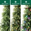 Shareconn 6.5ft Artificial Fir Function Christmas Tree with Lights,17 modes