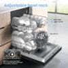 COMFEE' Dishwasher Freestanding, 13 Place Settings, 60cm, Black [Energy Class D]