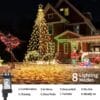91PVgDG6CvL._AC_SL1500_ Joomer Christmas Tree Lights Topper Star Height 127ft 568 LED Warm White
