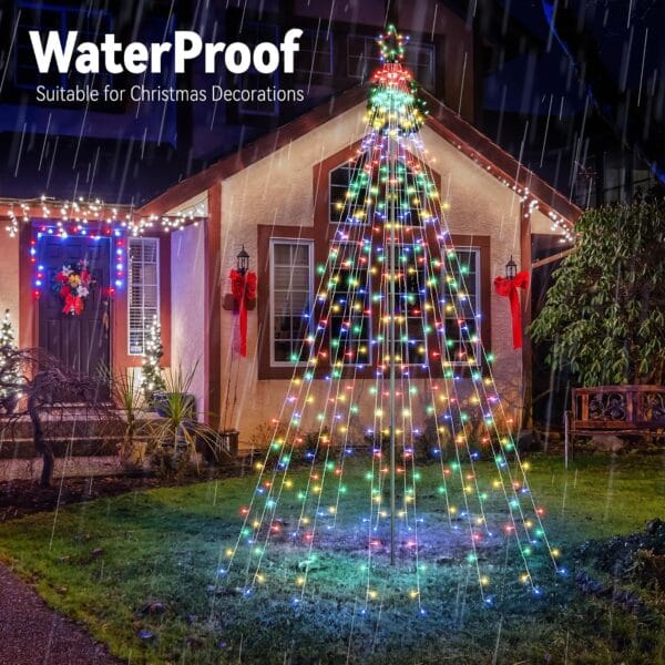 91XzXjIVA0L._AC_SL1500_ Joomer Christmas Tree Lights Topper Star Height 12.7ft 568 LED Multicolor