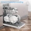 COMFEE' Slimline Dishwasher, 45cm, 10 Place Settings, White [Energy Class E]