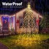 91cLNftKHZL._AC_SL1500_ Joomer Christmas Tree Lights Topper Star Height 127ft 568 LED Warm White