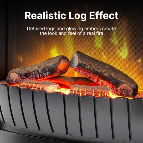 Dimplex Clement 2KW Optiflame Inset Electric Fire, Black