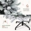 91eu0fH9y8L._AC_SL1500_ YITAHOME Christmas Tree 6ft, Full Snow Flocked Artificial Tree with Foldable Metal Stand & Metal Frame