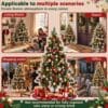 7.5ft/225cm PVC Snow Flocked Artificial Christmas Tree with Light
