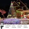 91gXcnhilTL._AC_SL1500_ Joomer Christmas Tree Lights Topper Star Height 12.7ft 568 LED Multicolor