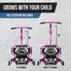 91ho3DQ4HeL._AC_SL1500_ EzyRoller Drifter Pro X Trike - Trike for Youth and Kids Ages 10+ and Adults, Trike Trike (Pink)