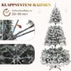 91iS8jNExsL._AC_SL1500_ YITAHOME Christmas Tree 6ft, Full Snow Flocked Artificial Tree with Foldable Metal Stand & Metal Frame
