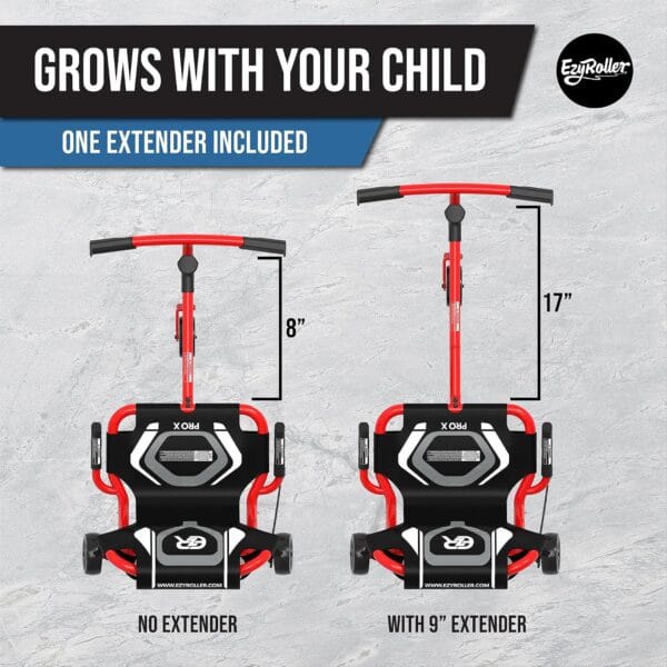 91owMaqwLzL._AC_SL1500_ EzyRoller Pro X Ride On Toy for Kids and Adults, Ages 9+, Up to 220 lbs - Red