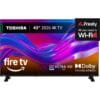 Pink and White Gradient Aesthetic Bodycare New Product Amazon Product Image Toshiba UF26 Fire 43" 4K Ultra HD LCD Smart Fire TV