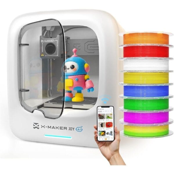 Pink and White Gradient Aesthetic Bodycare New Product Amazon Product Image X-Maker Joy AI Kids 3D Printer for Beginners