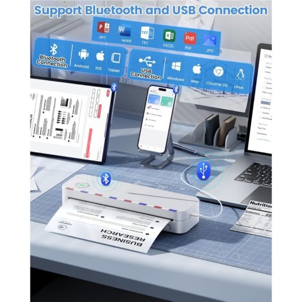 Phomemo M836 Portable Printer A4 for Travel