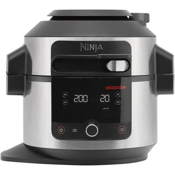 Pink and White Gradient Aesthetic Bodycare New Product Amazon Product Image Ninja Foodi 11-in-1 6L SmartLid Multi-Cooker, Stainless Steel/Black OL550UK