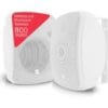 Pyle Bluetooth Garden Speakers Pair – 16.5 cm (6.5") 800W Weatherproof Wall/Ceiling Mounted Outdoor Wireless Speaker System
