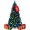 New Christmas Tree X-Mas Tree Fiber Optic Color Changing Multi Colour Led Lights With Star Free Standing Indoor Tree Lights XMAS Gift (7 FT)