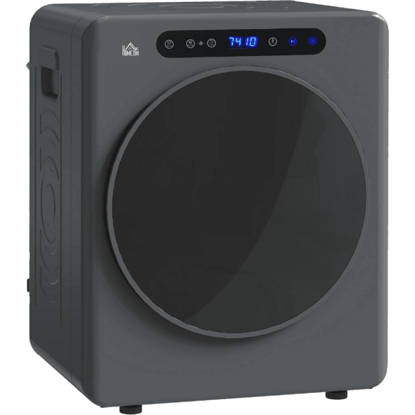 HOMCOM Vented Tumble Dryer 5kg Wet Laundry/3kg Dry Capacity 1000W Grey [Energy Class G]