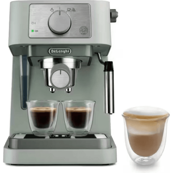 De'Longhi Stilosa - Manual Espresso Machine Manual Milk Frother Green