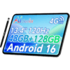 TECLAST 13.4" Large Screen Tablet, Android 16 Tablet, 48GB+128GB