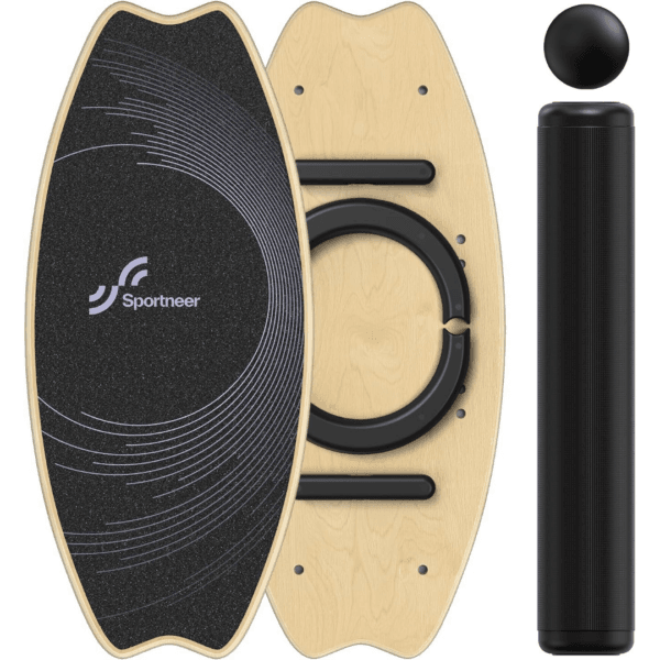 Sportneer Balance Board Skateboard, 7-in-1 Wooden Surfboard for Adults Kids